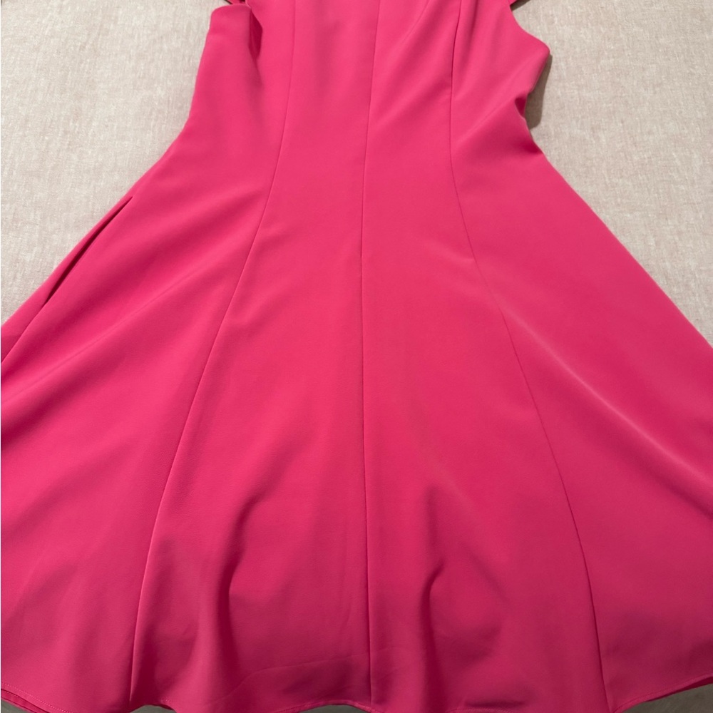Black Halo Pink Sleeveless Midi Dress